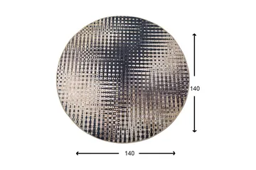 Round Matte Fusion (140) - Flerfarget/Fløyel - Tekstiler & tepper - Teppe & matte - Moderne matte - Wiltontepper