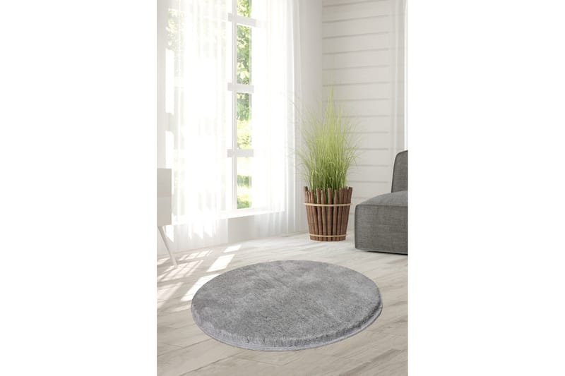 Round Matte Milano - Grå (90) - Grå/Akryl - Tekstiler & tepper - Teppe & matte - Moderne matte - Wiltontepper