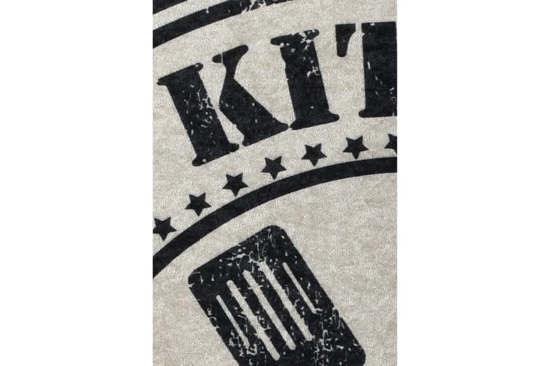 Round Matte My Kitchen (100) - Flerfarget/Fløyel - Tekstiler & tepper - Teppe & matte - Moderne matte - Wiltontepper