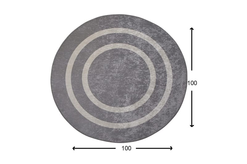 Round Matte Sølv (100) - Sølv/Fløyel - Tekstiler & tepper - Teppe & matte - Moderne matte - Wiltontepper