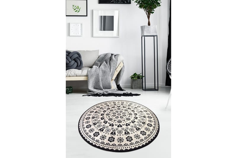 Round Matte Venice - Svart (140), Svart / Fløyel