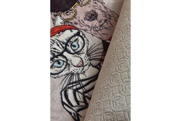 Rund Matte Beste Par (140) - Flerfarget/Fløyel - Tekstiler & tepper - Teppe & matte - Moderne matte - Wiltontepper