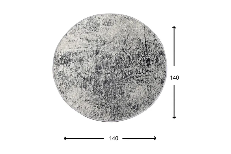 Rund Matte Bevis (140) - Flerfarget/Fløyel - Tekstiler & tepper - Teppe & matte - Moderne matte - Wiltontepper