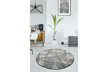 Rund Matte Cosmic (100) - Flerfarget/Fløyel - Tekstiler & tepper - Teppe & matte - Moderne matte - Wiltontepper