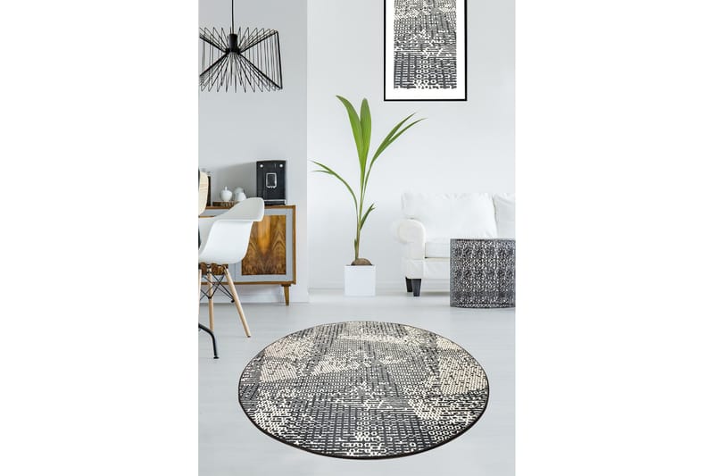 Rund Matte Cosmic (100) - Flerfarget/Fløyel - Tekstiler & tepper - Teppe & matte - Moderne matte - Wiltontepper