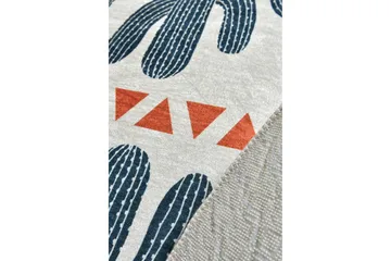 Rund Matte Happy Cactus (100) - Flerfarget/Fløyel - Tekstiler & tepper - Teppe & matte - Moderne matte - Wiltontepper