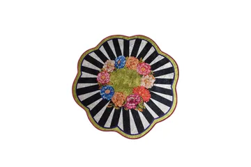 Rund Matte Loan (100) - Flerfarget/Fløyel - Tekstiler & tepper - Teppe & matte - Moderne matte - Wiltontepper