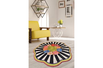 Rund Matte Loan (140) - Flerfarget/Fløyel - Tekstiler & tepper - Teppe & matte - Moderne matte - Wiltontepper