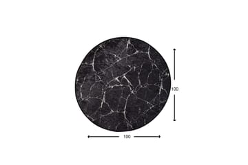 Rund Matte Marmor (100) - Flerfarget/Fløyel - Tekstiler & tepper - Teppe & matte - Moderne matte - Wiltontepper