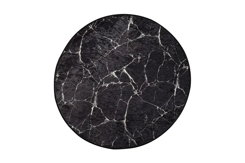 Rund Matte Marmor (100), Flerfarget/Fløyel