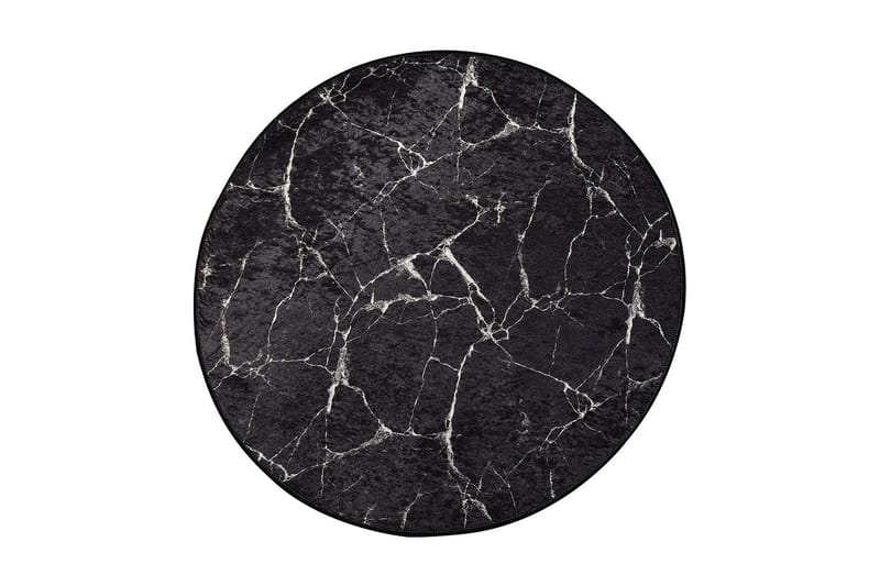 Rund Matte Marmor (100), Flerfarget/Fløyel