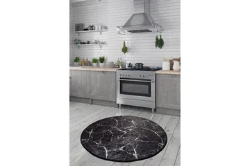 Rund Matte Marmor (140) - Flerfarget/Fløyel - Tekstiler & tepper - Teppe & matte - Moderne matte - Wiltontepper