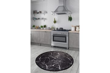 Rund Matte Marmor (140) - Flerfarget/Fløyel - Tekstiler & tepper - Teppe & matte - Moderne matte - Wiltontepper