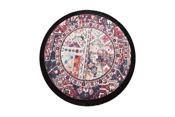 Rund Matte Oriental - Flerfarget/Fløyel - Tekstiler & tepper - Teppe & matte - Moderne matte - Wiltontepper