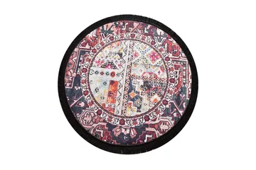 Rund Matte Oriental - Flerfarget/Fløyel - Tekstiler & tepper - Teppe & matte - Moderne matte - Wiltontepper