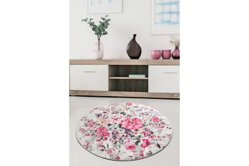 Rund Matte Rosalinda - Flerfarget/Fløyel - Tekstiler & tepper - Teppe & matte - Moderne matte - Wiltontepper