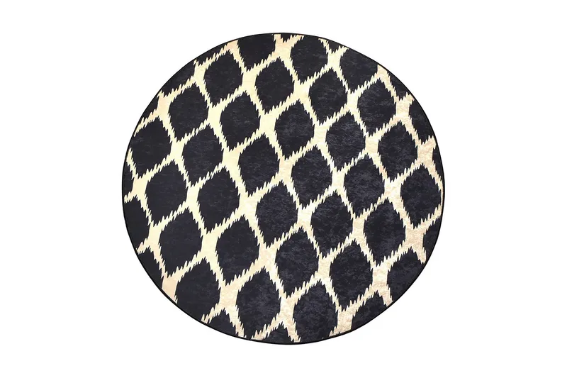 Rund Matte Shadow (100), Flerfarget/Fløyel