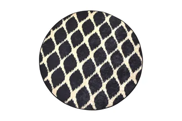 Rund Matte Shadow (100) - Flerfarget/Fløyel - Tekstiler & tepper - Teppe & matte - Moderne matte - Wiltontepper