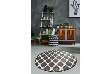 Rund Matte Shadow (100) - Flerfarget/Fløyel - Tekstiler & tepper - Teppe & matte - Moderne matte - Wiltontepper