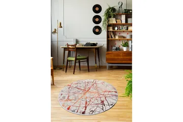 Rund Matte Shine (100) - Flerfarget/Fløyel - Tekstiler & tepper - Teppe & matte - Moderne matte - Wiltontepper