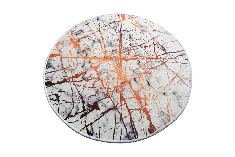 Rund Matte Shine (140), Flerfarget/Fløyel