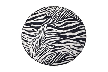 Rund Matte Zebra (100) - Zebra/Fløyel - Tekstiler & tepper - Teppe & matte - Moderne matte - Wiltontepper