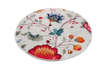 Rundt Matte Arya (100) - Flerfarget/Fløyel - Tekstiler & tepper - Teppe & matte - Moderne matte - Wiltontepper