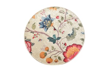 Rundt Matte Arya (140) - Flerfarget/Fløyel - Tekstiler & tepper - Teppe & matte - Moderne matte - Wiltontepper