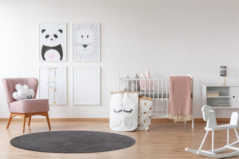 Soft Wiltonteppe Rundt 240 cm - Grafittgrå - Tekstiler & tepper - Teppe & matte - Moderne matte - Wiltontepper