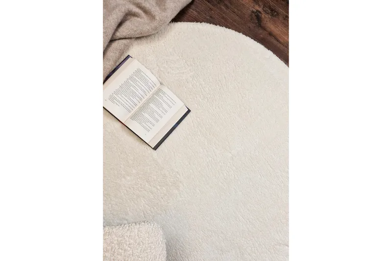 Soft Wiltonteppe Rundt 240 cm - Hvit - Tekstiler & tepper - Teppe & matte - Moderne matte - Wiltontepper