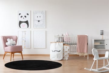Softina Wiltonteppe Rundt 200 cm - Svart - Tekstiler & tepper - Teppe & matte - Moderne matte - Wiltontepper