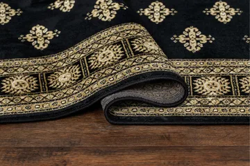 Teheran Wiltonmatte Rektangulær 80x350 cm - Svart - Tekstiler & tepper - Teppe & matte - Moderne matte - Wiltontepper