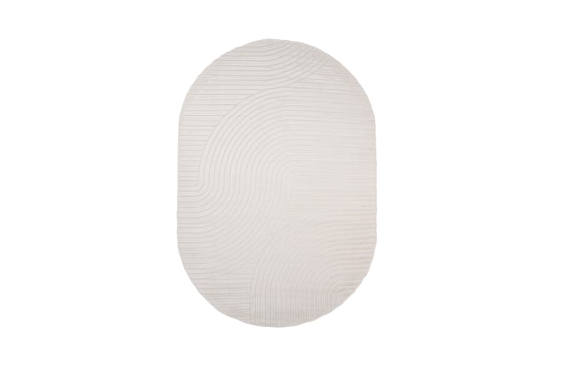 Vince Wiltonteppe 240x340 cm Oval - Hvit - Tekstiler & tepper - Teppe & matte - Moderne matte - Wiltontepper