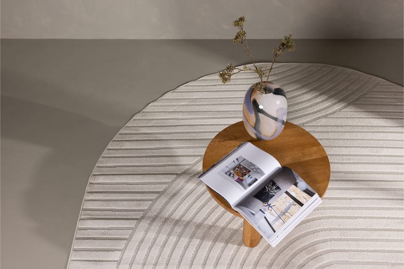 Vince Wiltonteppe 240x340 cm Oval - Hvit - Tekstiler & tepper - Teppe & matte - Moderne matte - Wiltontepper