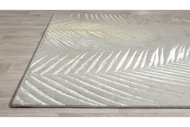 Wiltonmatte Creation Leaf 200x290 cm - Silver - Friezematte - Wiltontepper