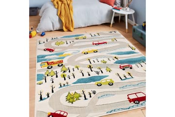 Wiltonteppe Bourke 160x230 cm Rektangulær - Creme/Blå/Rød/Grønn/Svart - Tekstiler & tepper - Teppe & matte - Moderne matte - Wiltontepper