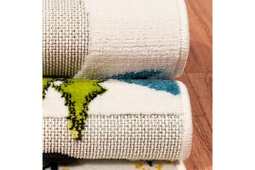 Wiltonteppe Bourke 160x230 cm Rektangulær - Creme/Blå/Rød/Grønn/Svart - Tekstiler & tepper - Teppe & matte - Moderne matte - Wiltontepper