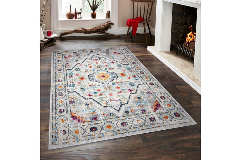 Wiltonteppe Javade 200x290 cm Rektangulær - Hvit/Grå - Tekstiler & tepper - Teppe & matte - Moderne matte - Wiltontepper