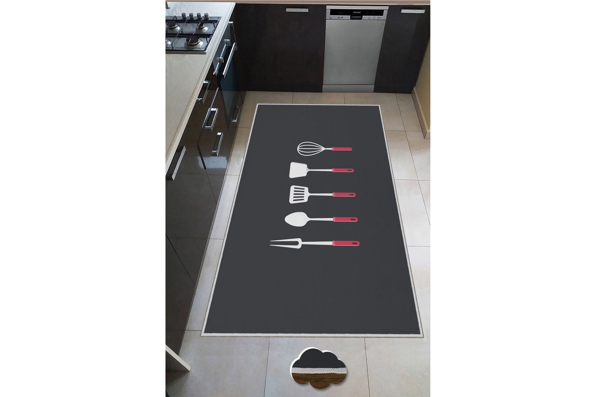 Wiltonteppe Nobuhito 60x100 cm Rektangulær - Flerfarget - Tekstiler & tepper - Teppe & matte - Moderne matte - Wiltontepper