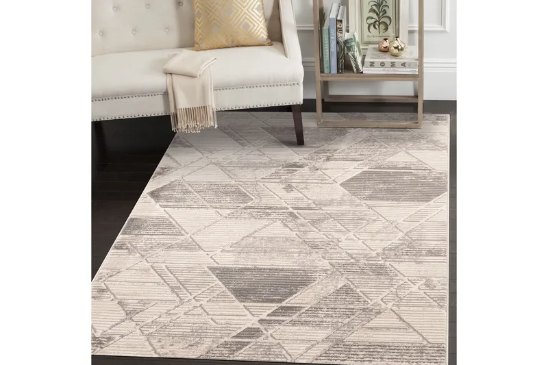 Wiltonteppe Omprakash 200x290 cm Rektangulær, Grå/Beige/Brun