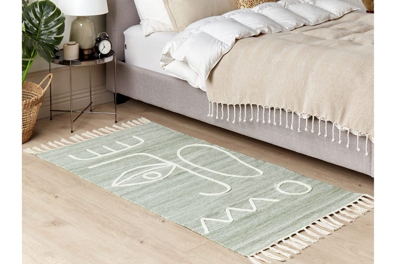 Yavu Ryeteppe 80x150 cm - Grønn - Tekstiler & tepper - Teppe & matte - Utendørs tepper - Balkongmatte & terassmatte