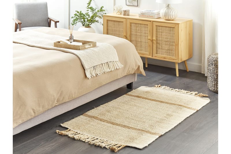 Yelmez Juteteppe 80x150 cm - Beige - Tekstiler & tepper - Teppe & matte - Moderne matte - Jutematter & hampematter