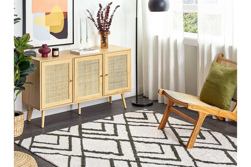 Yesilkoy Ryeteppe 160x230 cm - Svart/hvit - Tekstiler & tepper - Teppe & matte - Moderne matte - Ryetepper