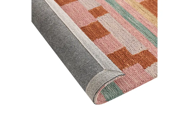 Yomra Ullteppe 200x200 cm Kvadratisk - Brun - Tekstiler & tepper - Teppe & matte - Moderne matte - Ullteppe