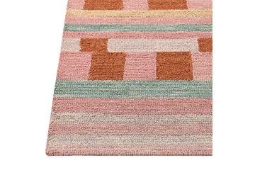 Yomra Ullteppe 200x200 cm Kvadratisk - Brun - Tekstiler & tepper - Teppe & matte - Moderne matte - Ullteppe