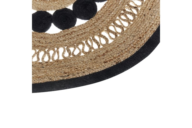 Yozgat Ryeteppe 120 cm Rund - Beige - Tekstiler & tepper - Teppe & matte - Moderne matte - Ryetepper