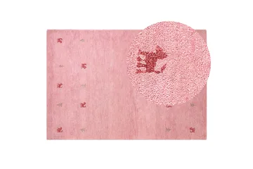 Yulafi Ryeteppe 140x200 cm - Rosa - Tekstiler & tepper - Teppe & matte - Moderne matte - Ryetepper