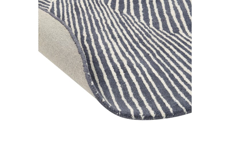 Zabol Ullteppe 140x200 cm Oval - Svart/hvit - Tekstiler & tepper - Teppe & matte - Moderne matte - Ullteppe