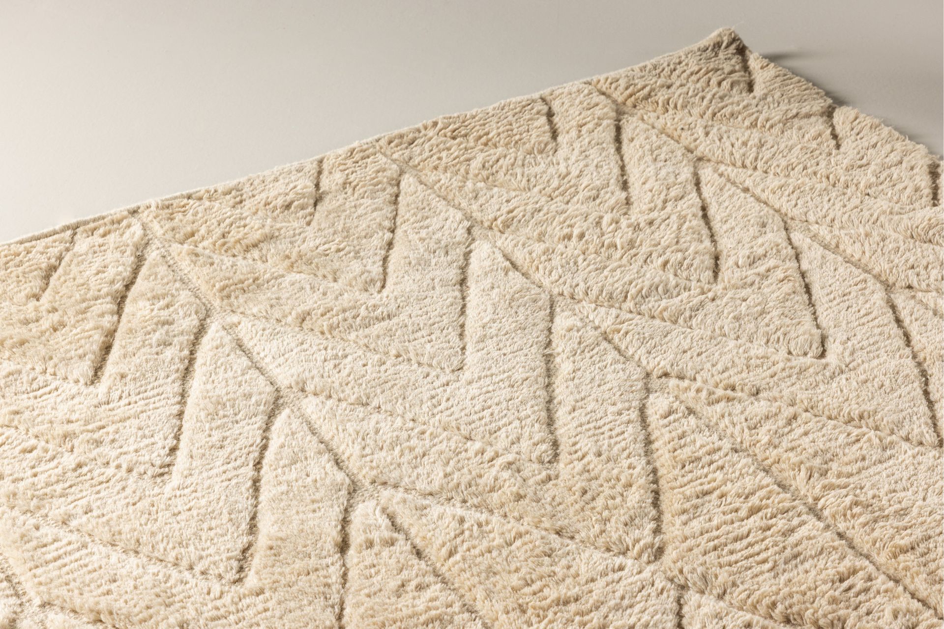 Zoe Ullteppe 160x230 cm Rektangulær - Beige - Tekstiler & tepper - Teppe & matte - Moderne matte - Ullteppe