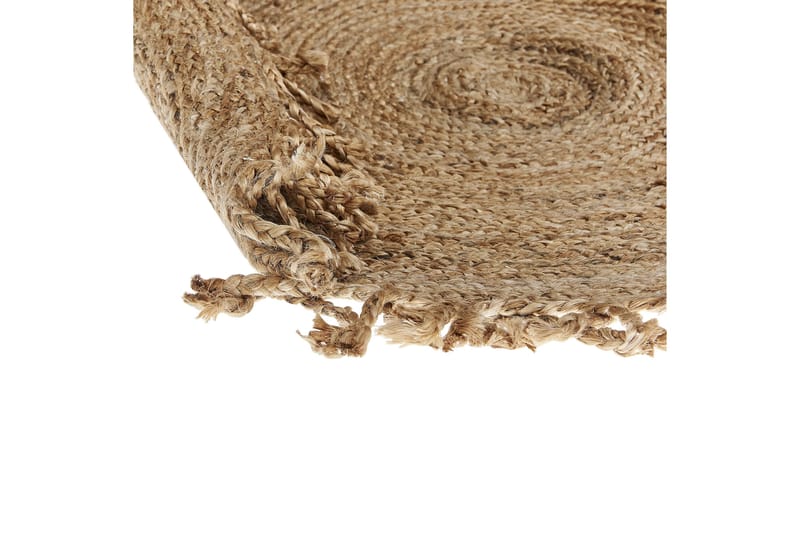 Zonguldak Ryeteppe 120 cm Rund - Beige - Tekstiler & tepper - Teppe & matte - Moderne matte - Jutematter & hampematter